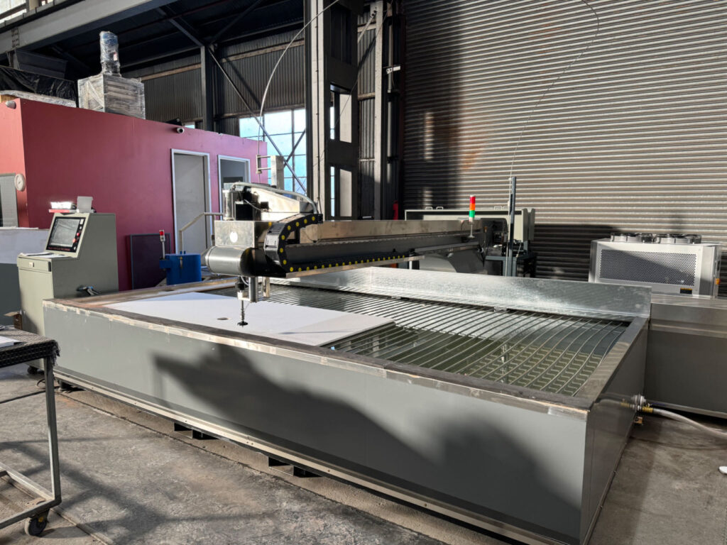 Waterjet cutting machine installation in Australia