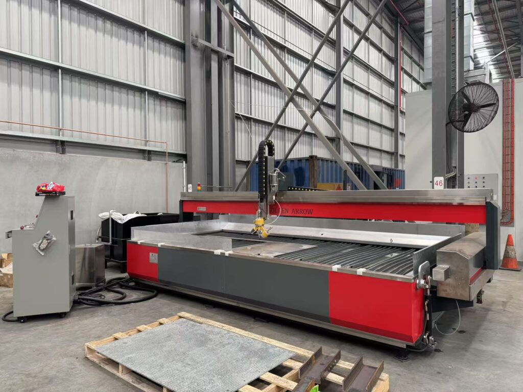 5 axis Waterjet cutting machine installation in Australia