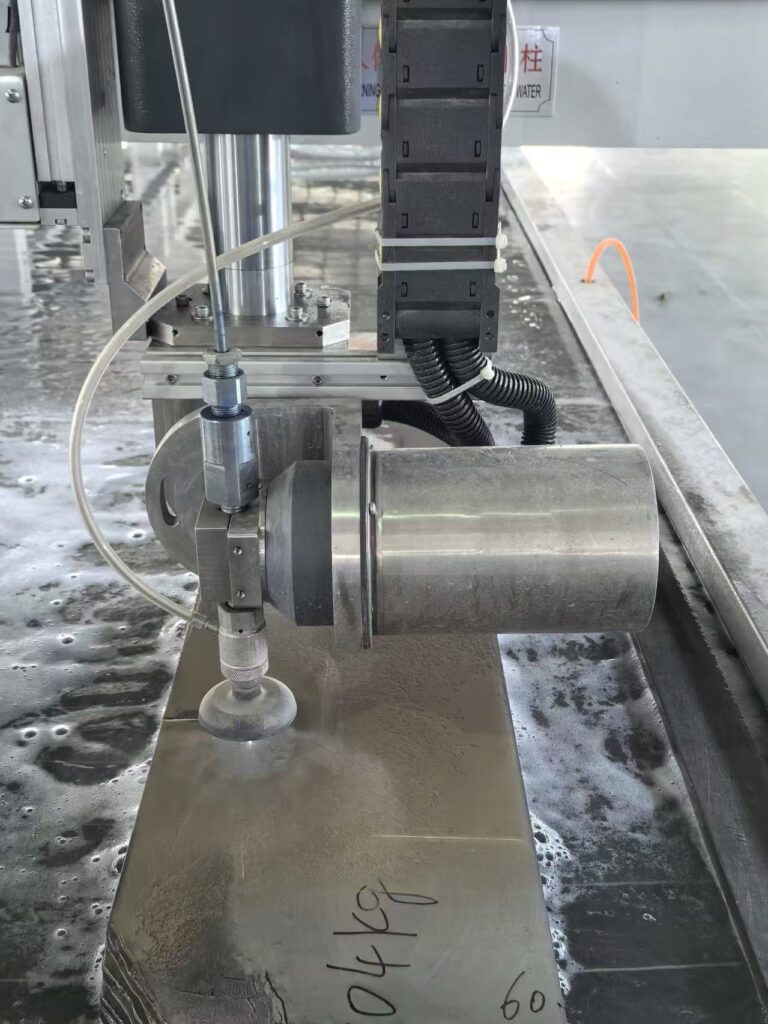 5 axis AB waterjet cutting steel